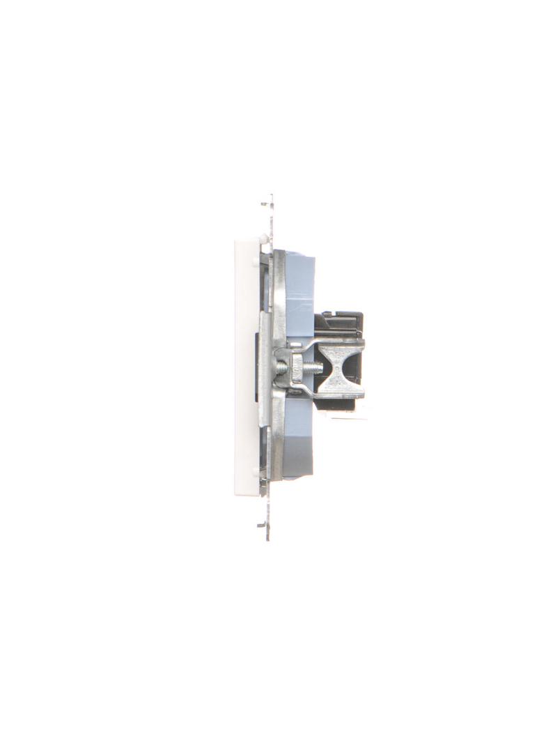 Simon 55 Gniazdo komputerowe RJ45 kategoria 5e + telefoniczne RJ12 Biały mat T5F.01/111 KONTAKT
