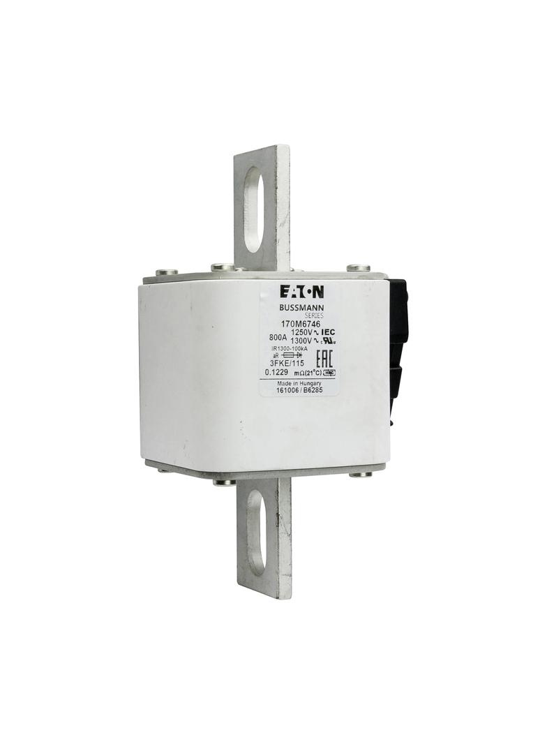 FUSE 800A 1250V 3FKE/115 AR CU Wkładka szybka 800A AC 1250V rozmiar 3 76x92x159 mm aR IEC, 170M6746