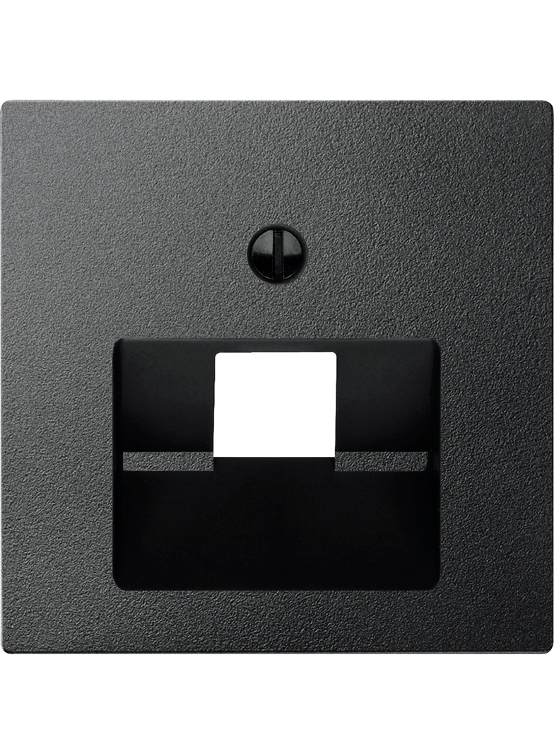 Merten, System M, płytka centralna mechanizmu RJ45, pojedyncza, antracyt