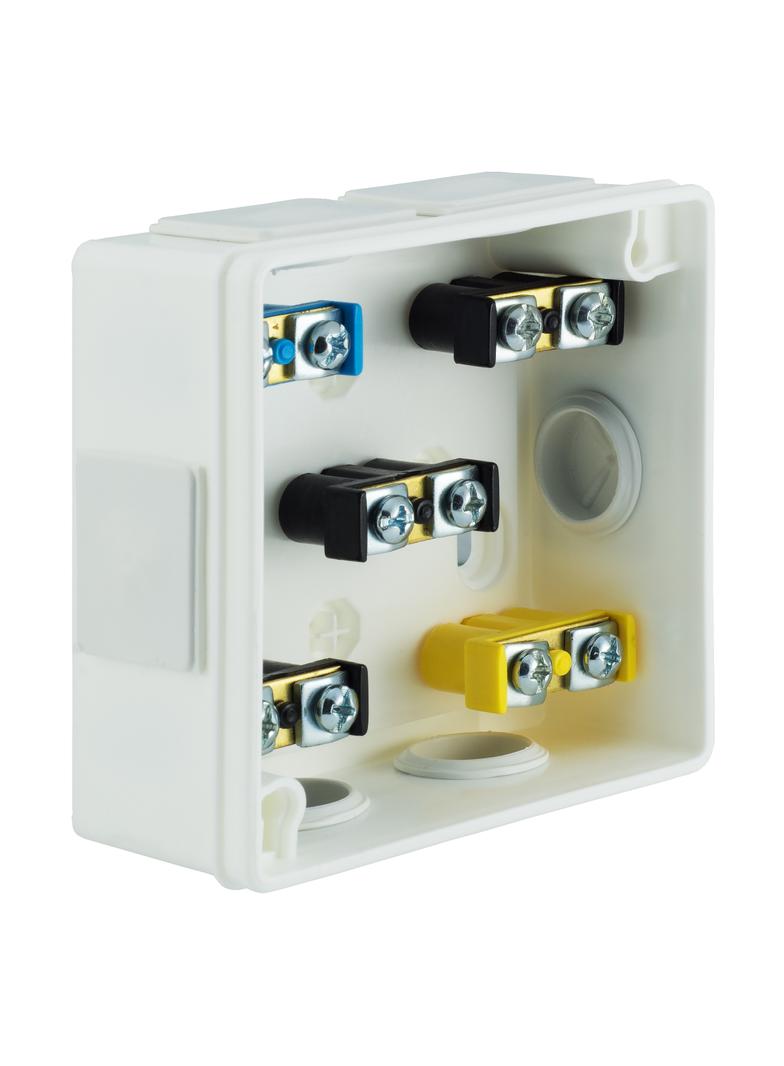 VP-02 Puszka n/t 86x86x40mm IP55 6-wl klik dł.gum. Z-ac. biała VP 002-51 61.110 OPATÓWEK