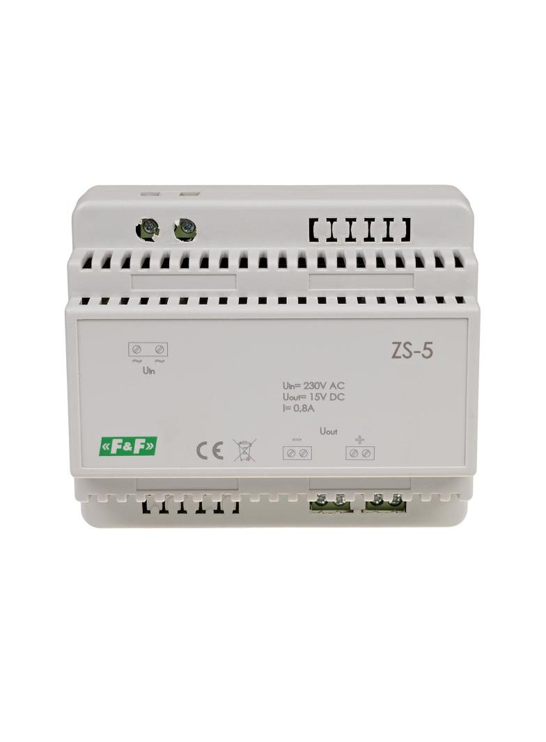 Zasilacz stabilizowany 15V DC 0,8A ZS-5 F&F