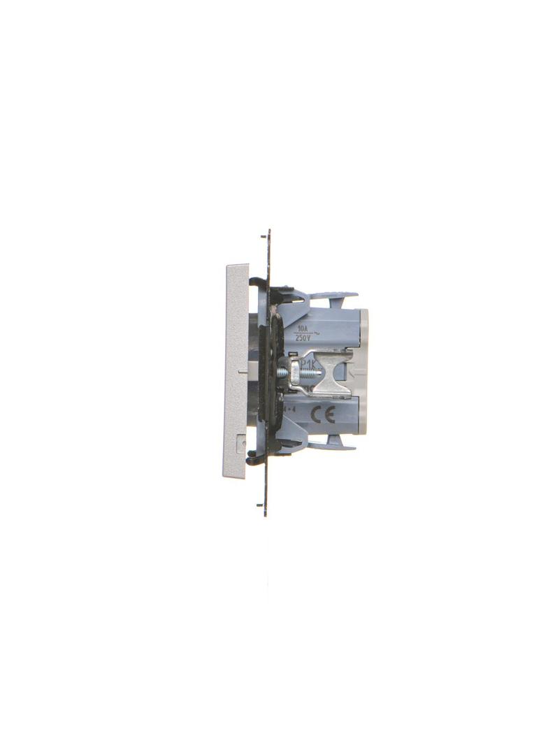Simon 55 Przycisk roletowy zwierny szybkozłączka Aluminium mat TZP1K.01/143 KONTAKT