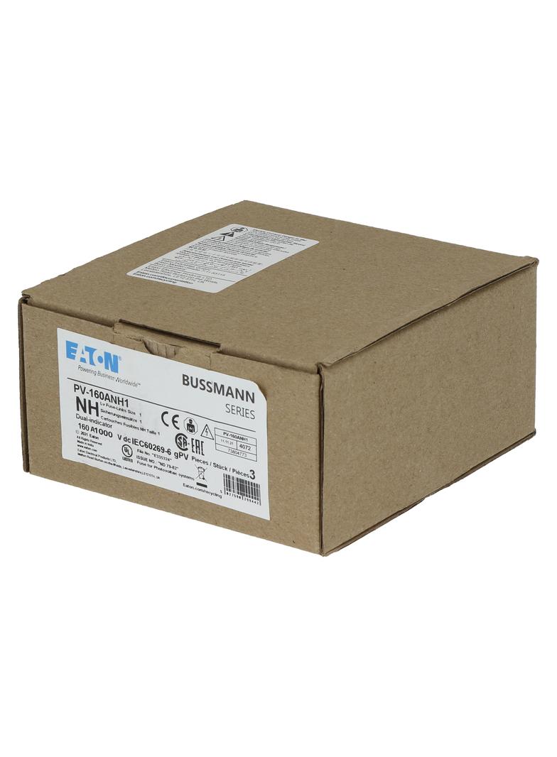PV-160ANH1 Wkładka PV NH 160A 1000V DC PV rozmiar 1 podwójny wskaźnik PV-160ANH1 EATON