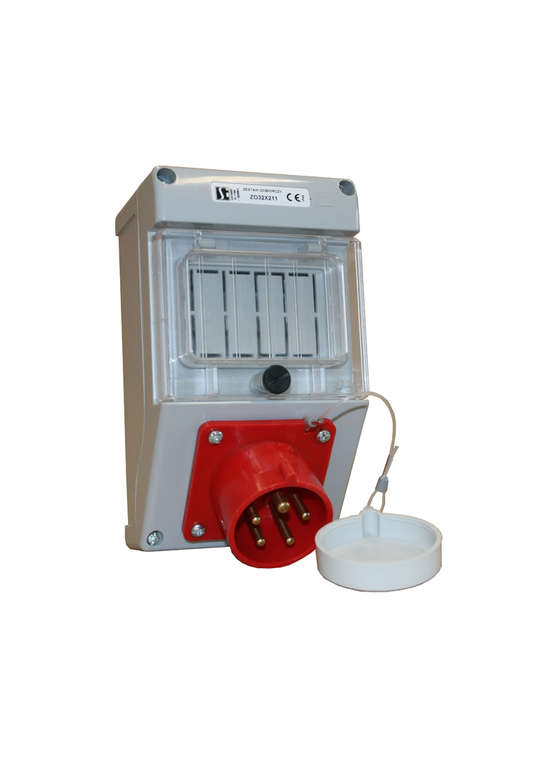 ZESTAW ODBIORCZY IP44 BEZ WYŁ.32 A,3P+N+PE,M32