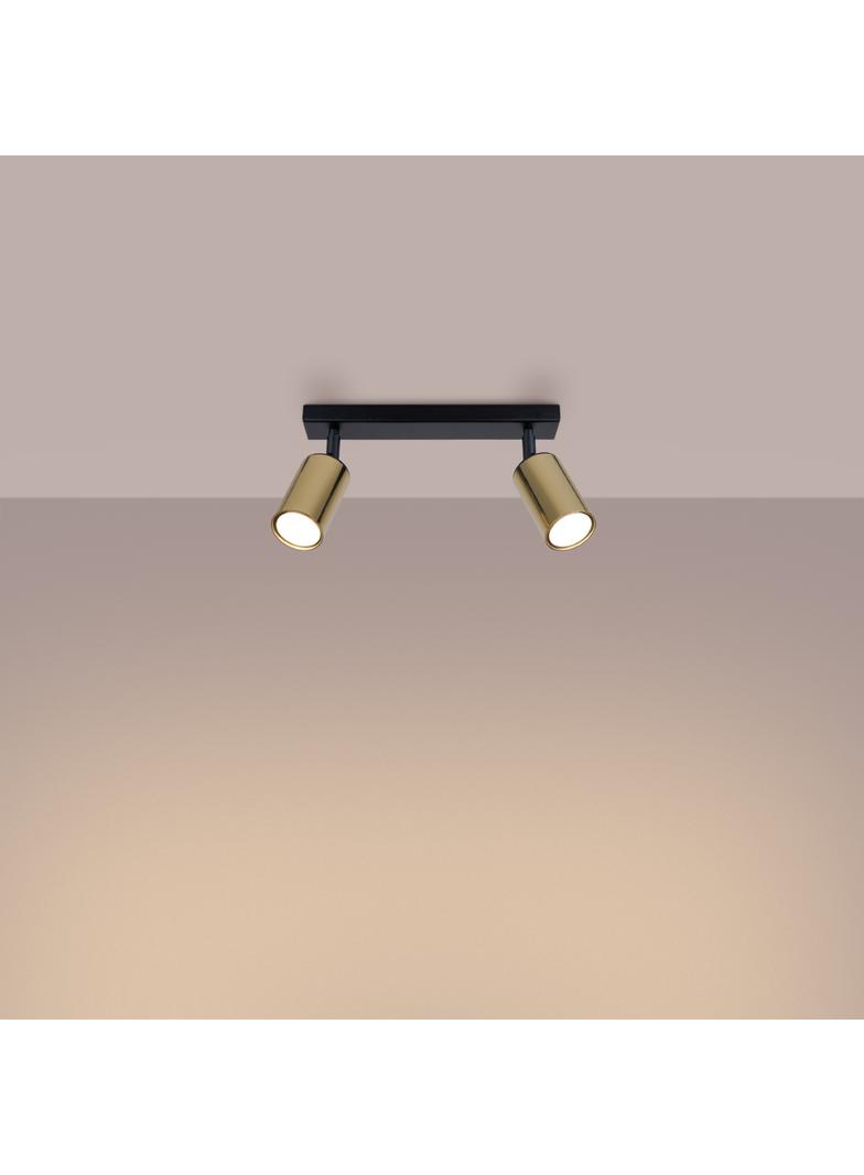 Plafon WINX 2 czarny/złoty