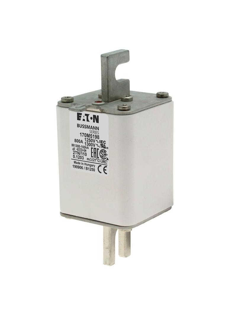 FUSE 800A 1250V 2TN/110 AR CU Wkładka szybka 800A AC 1250V rozmiar 2 61x75x138 mm aR DIN I 170M5198