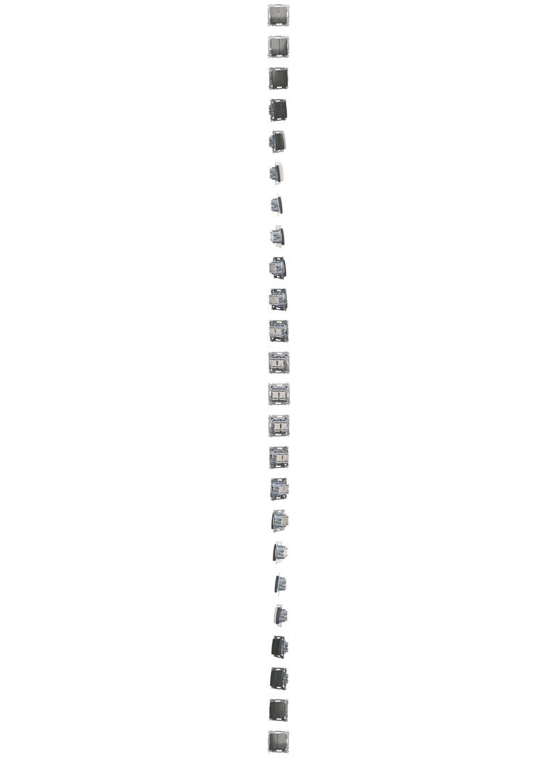 Simon 54 Łącznik krzyżowy podwójny 10A 250V szybkozłączka antracyt DW7/2.01/48 KONTAKT