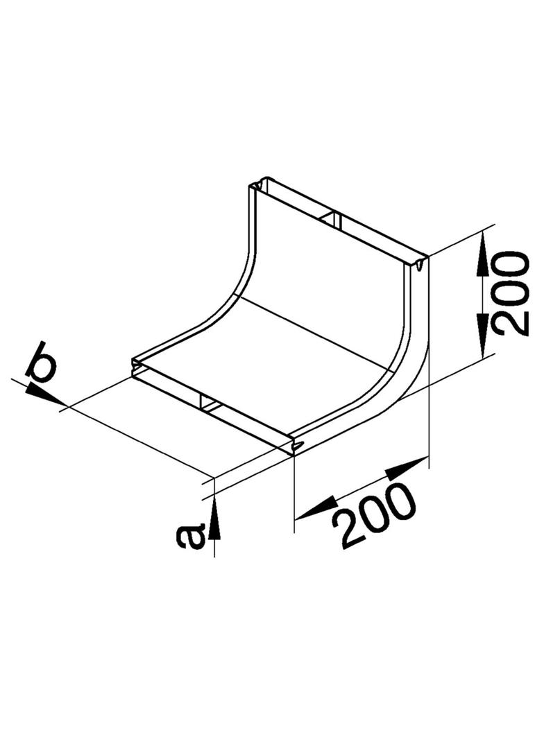 tehalit.UK Narożnik pionowy 2-komorowy 240X48mm stal UKK240482 HAGER
