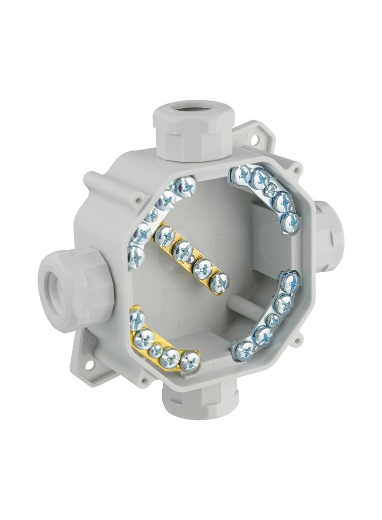 PNHS Puszka Hermetyczna n/t IP67 4mm2 400V szara 63.404 OPATÓWEK