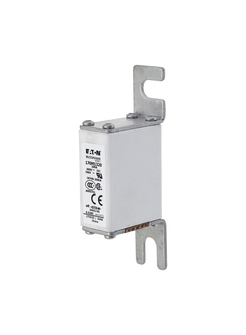 200A 690V IEC aR 000U/80 SQUAREBODY FUSE Wkładka szybka 200A AC 690V DIN 000 21x40x100 mm, 170M1320