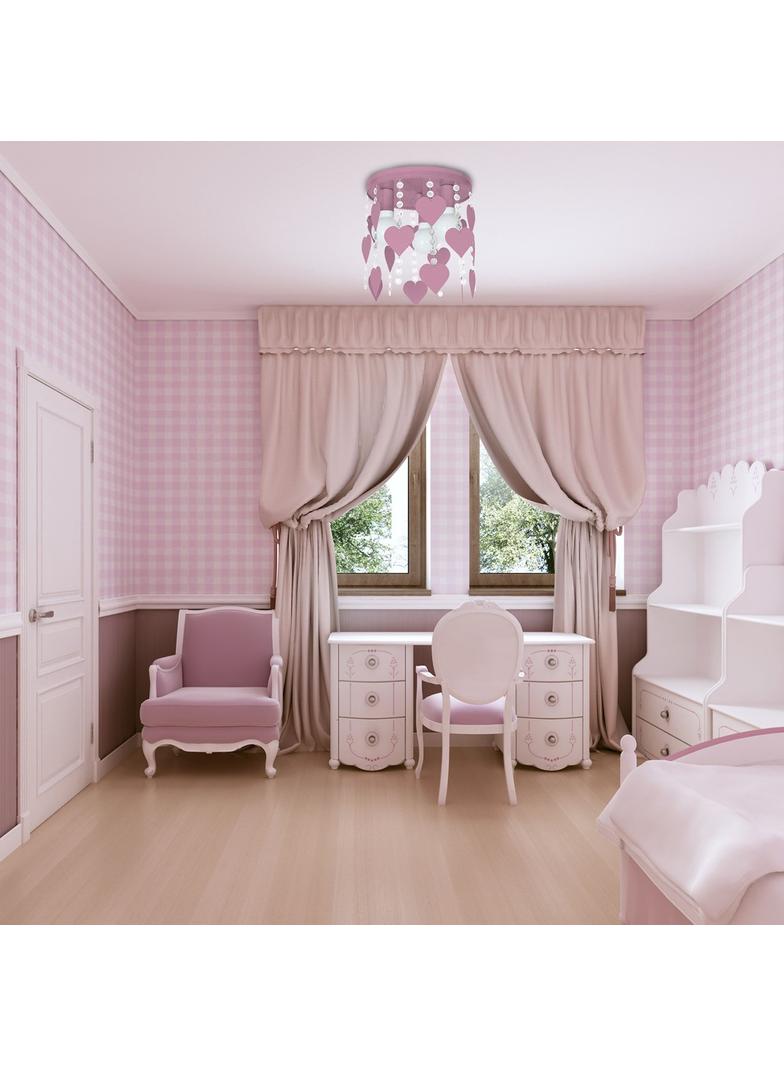 Milagro plafon Corazon 3xE27 różowy MLP1149