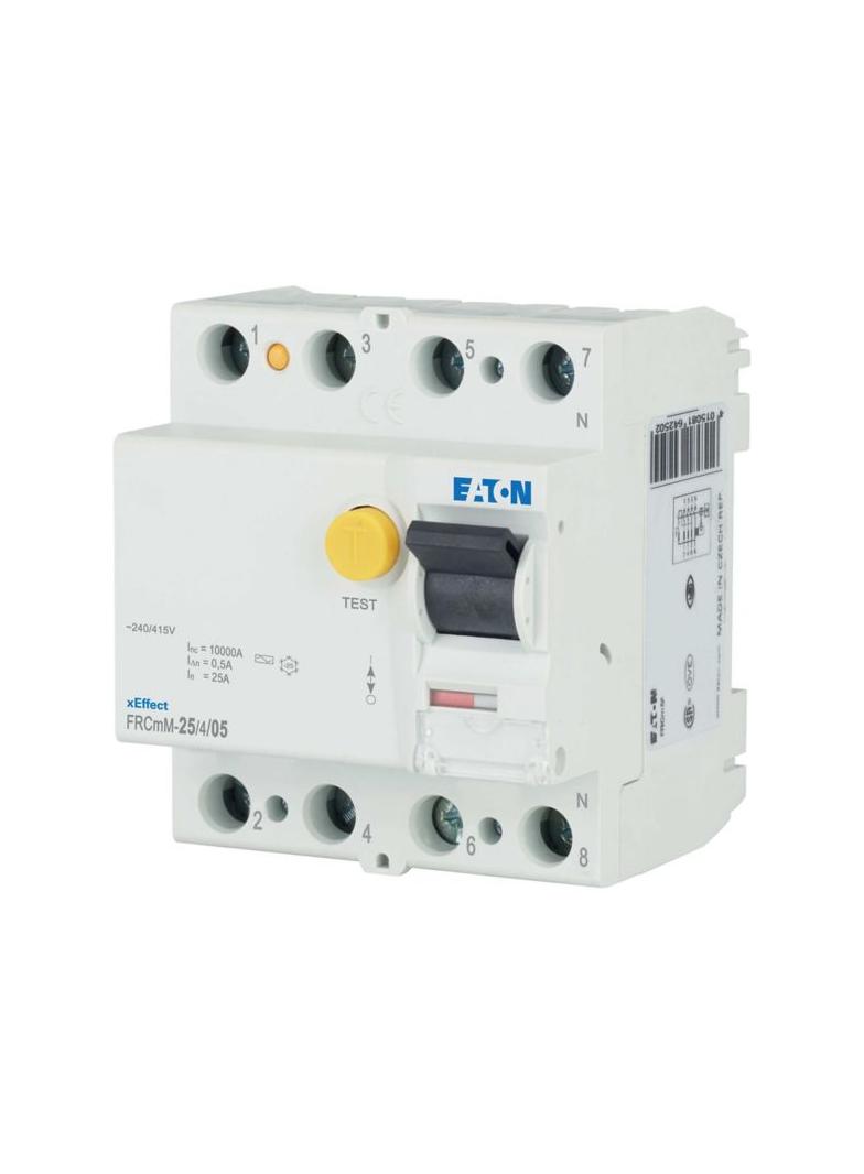 FRCmM-25/4/05 Wyłącznik różnicowoprądowy 10kA 25A 4P 500mA typ AC 170425 EATON