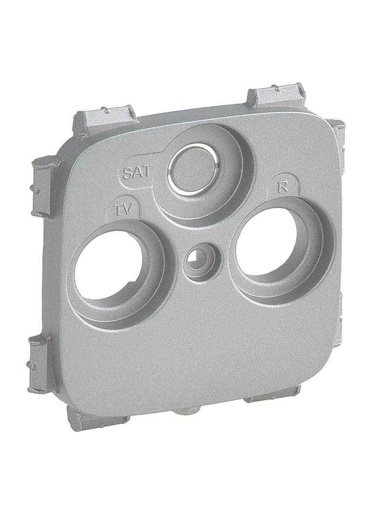 VALENA ALLURE - PLAKIETKA ALUMINIUM GNIAZDA TV-RD-SAT 30 mm, Legrand
