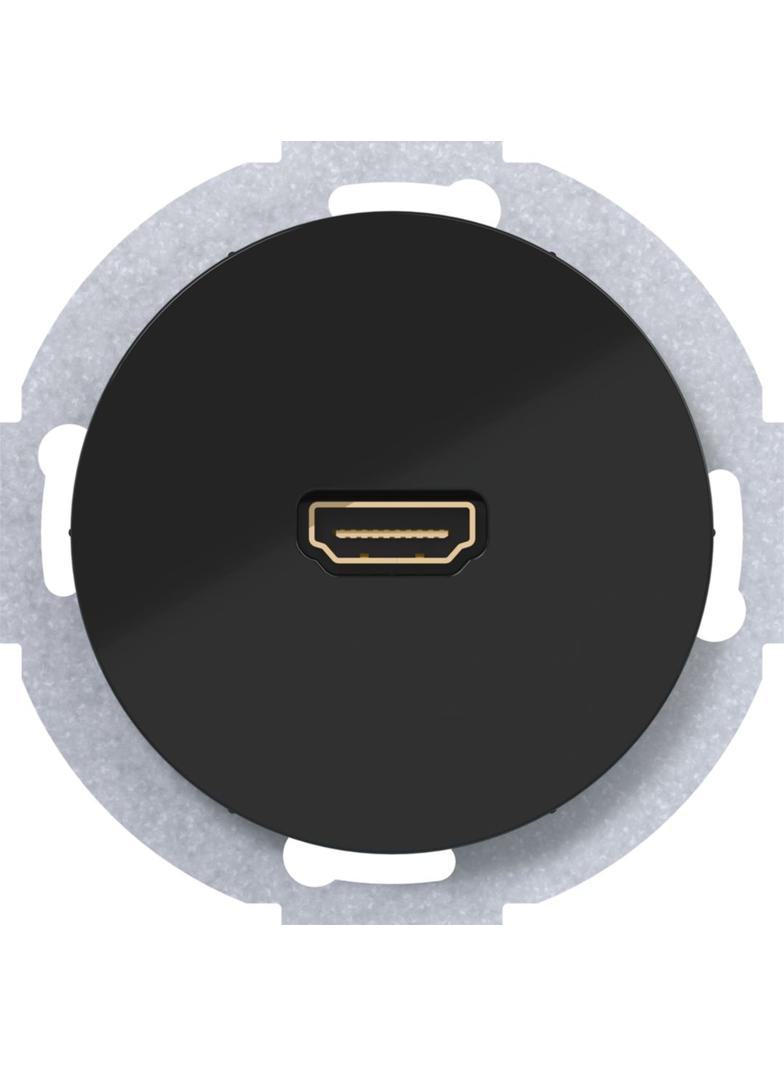 R.1/R.3 Gniazdo HDMI czarny Berker 3315422045 WLF4379BG HAGER