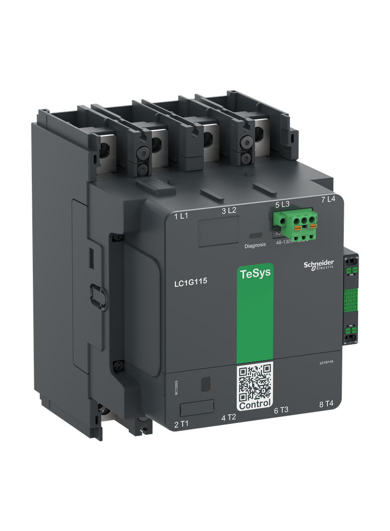 Stycznik mocy, TeSys Giga, 4 biegunowy (4NO), AC-1 =440V 275A, wersja standardowa, 100…250V szerokoz