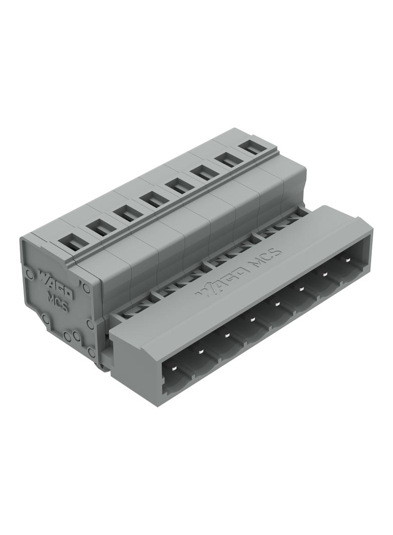 MCS-MIDI Classic wtyk 8-bieg. szary raster 5 mm /50szt./ WAGO