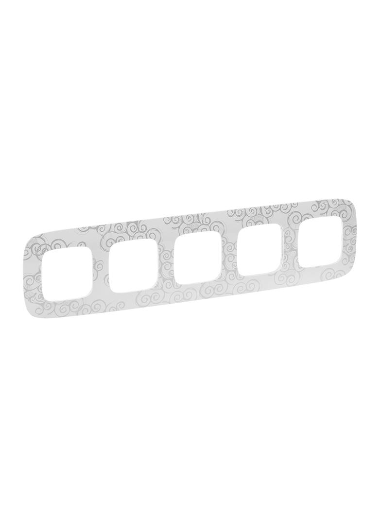 Valena Allure Ramka Pięciokrotna Arabeska Chrom 754345 LEGRAND