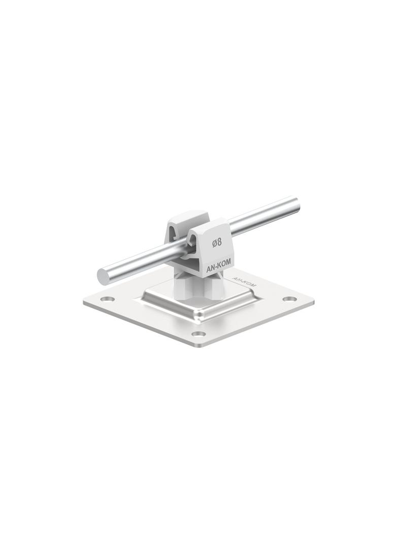 AN-11PN/OH/S-N Uchwyt na płytce stal.H=3,5cm Z-zatrz /OH/ szary