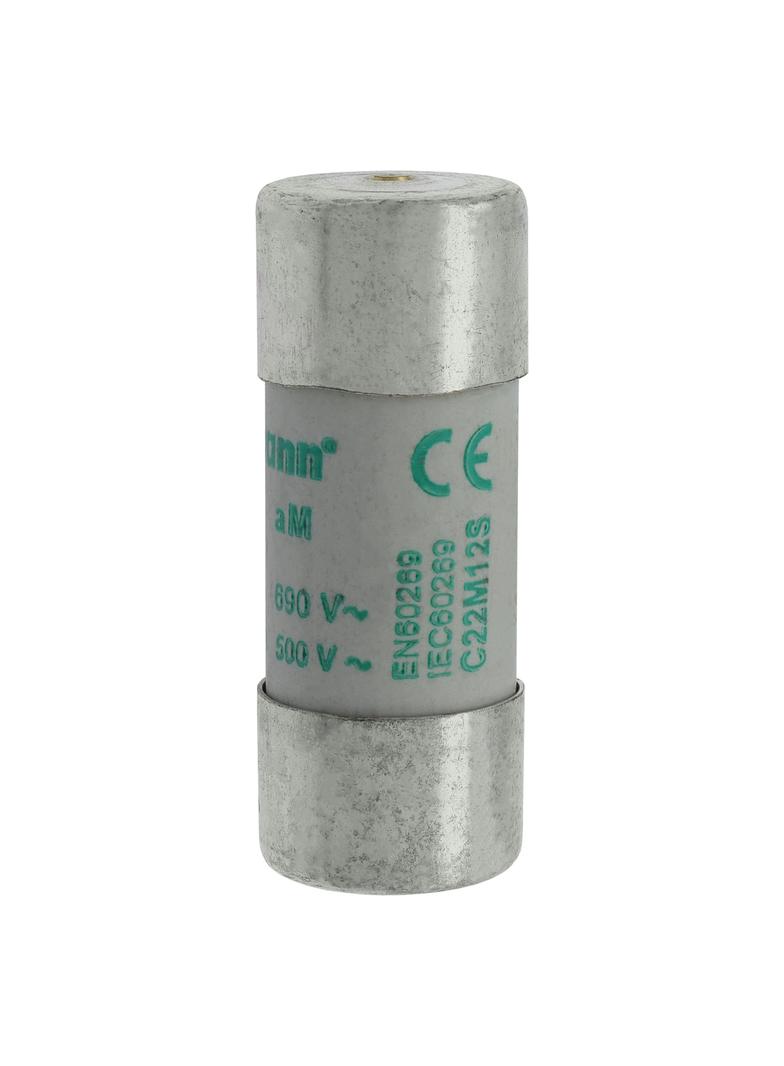 C22M12S Wkładka cylindryczna z wybijakiem 22x58 12A GG 690V AC C22M12S EATON