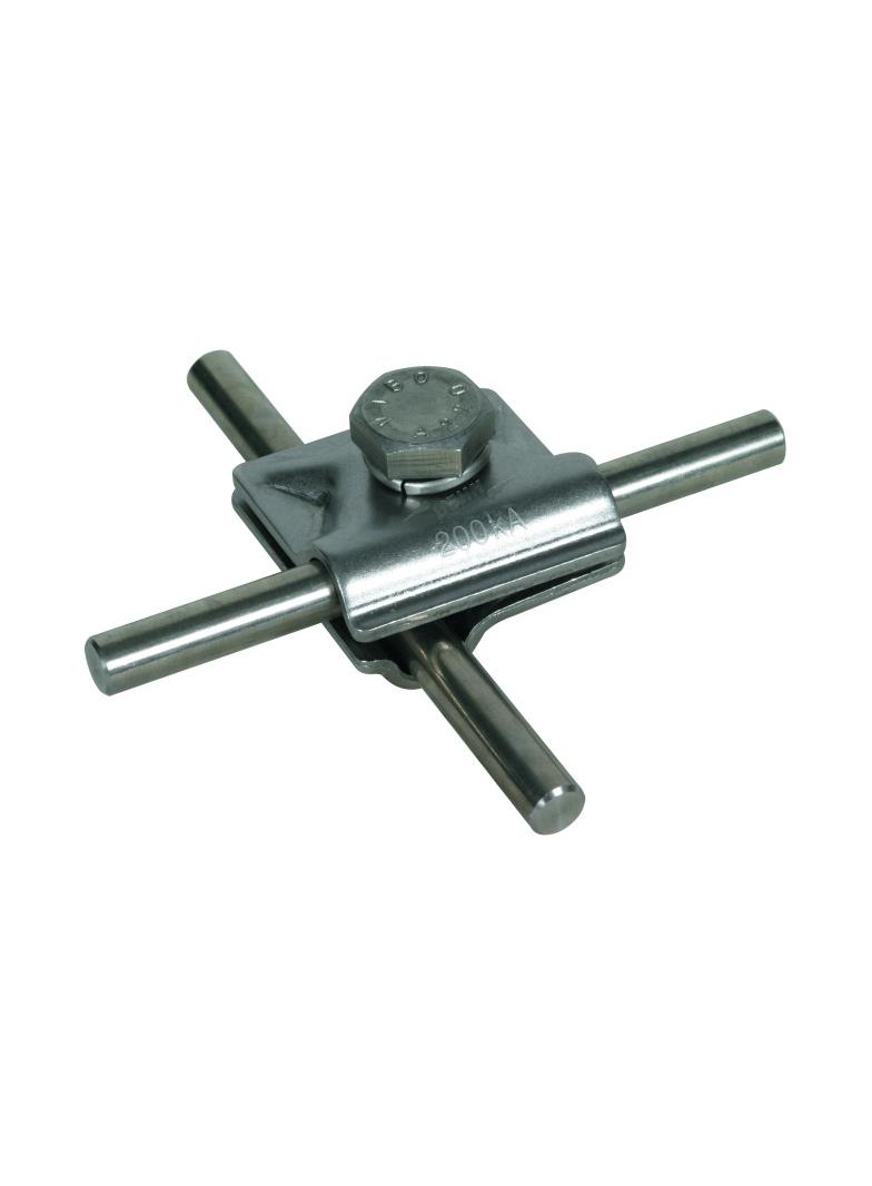 Zacisk M V, stal nierdzewna NIRO 200 kA, do drutu 8-10 mm, ze śrubą sześciokątną