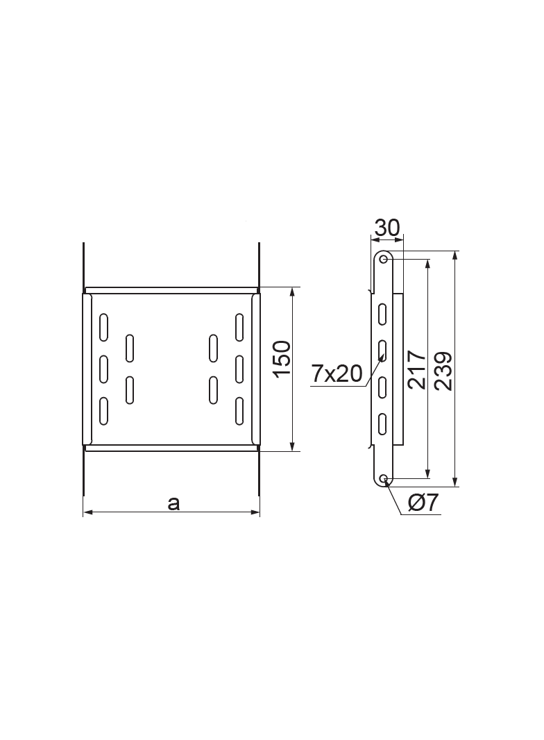 ELL200H30 Element łuku przegubowego 0,7 mm