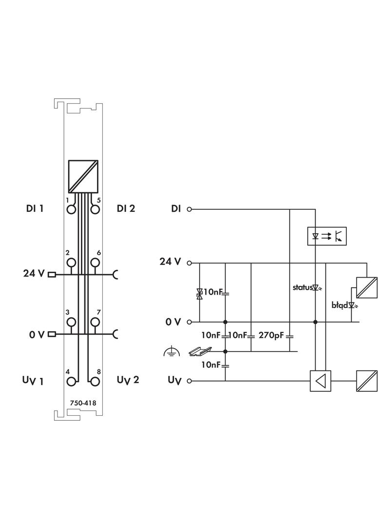 moduł 2DI 24V DC 3,0ms WAGO