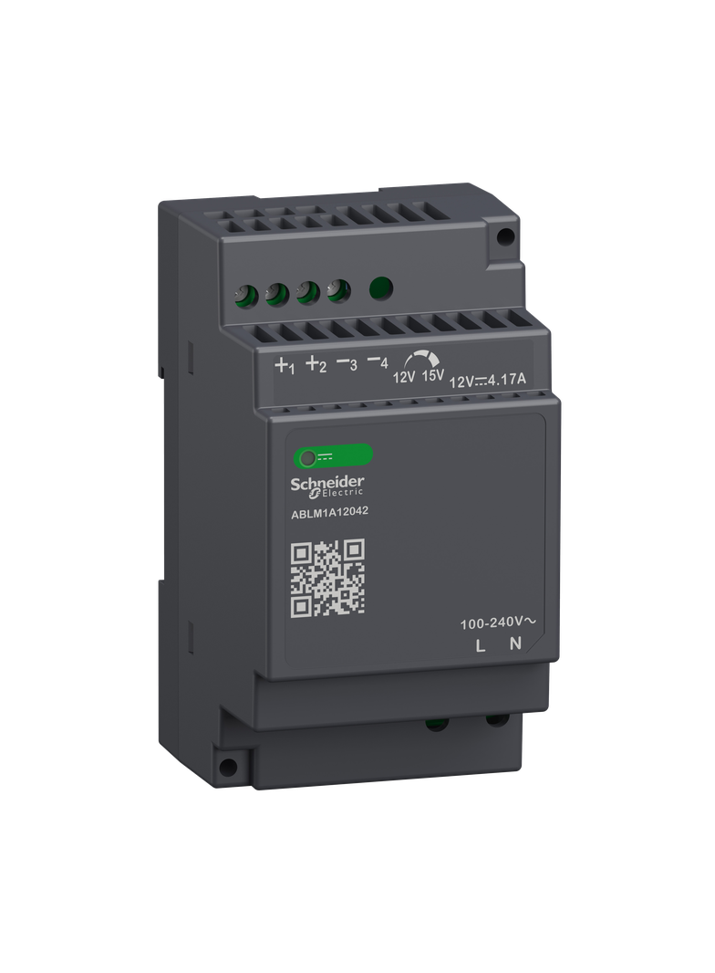 Phaseo, regulowany zasilacz impulsowy, 100...240 V AC, 12V 4.2 A, 1 fazowy, Modular