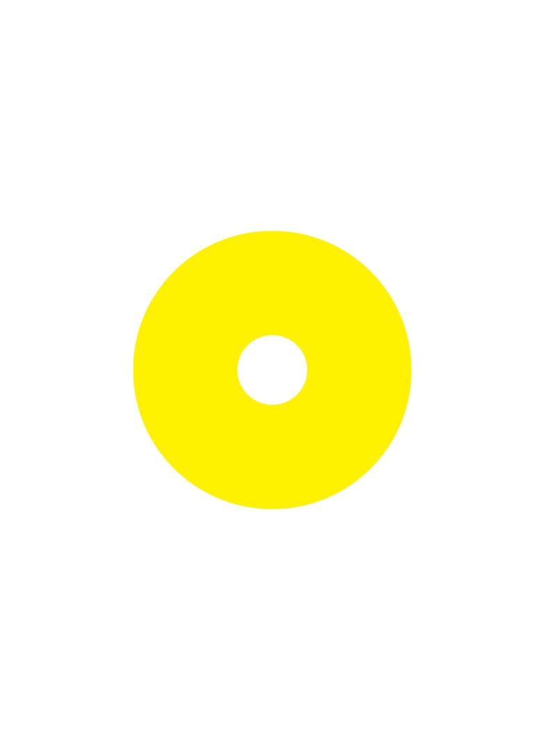 Ex9P1 H S9EMPTY Naklejka wyłącznika awaryjnego do Ex9P1 H średnica 90mm samoprzylepna żółta pusta