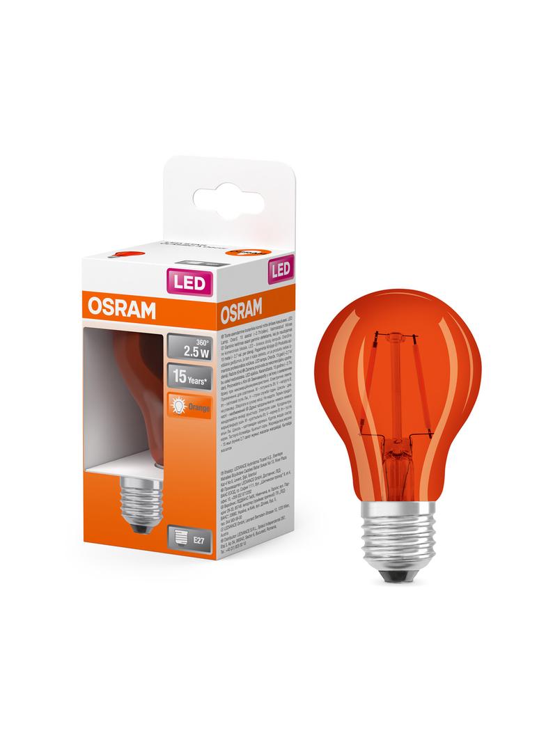Lampa LED STAR CL A Orange 15 non-dim 2,5W E27