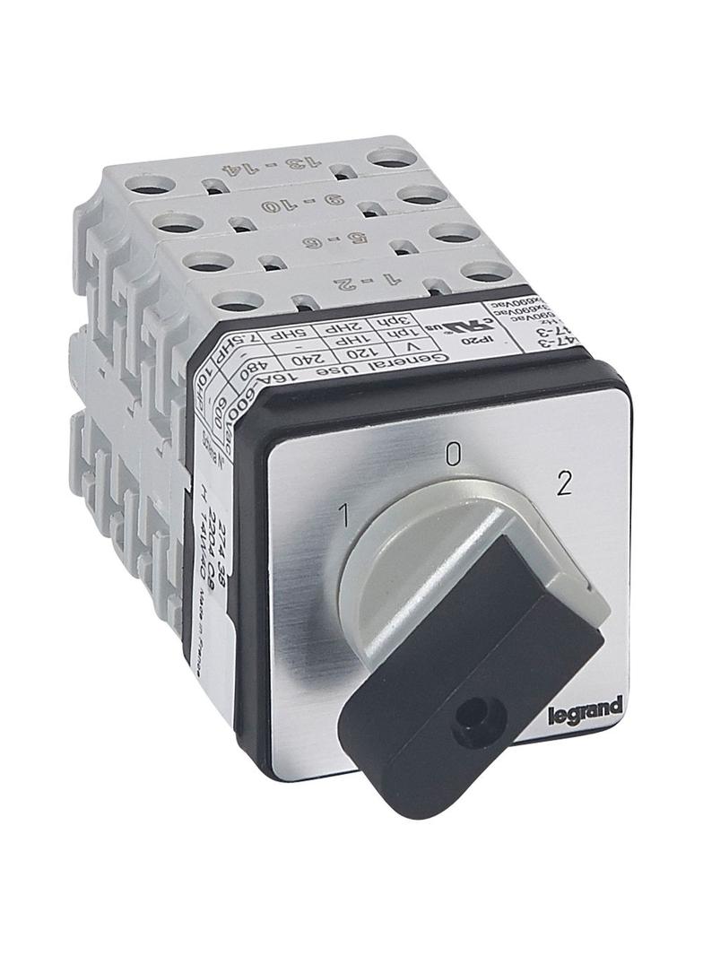 Przełącznik Krzywkowy 0-1-2 Pr17 20A 4P 027438 LEGRAND