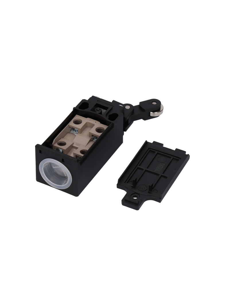 ŁĄCZNIK KRAŃCOWY (TWORZYWO) POPYCHACZ Z ROLKĄ