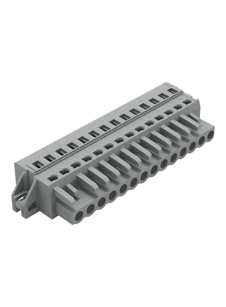MCS-MIDI Classic gniazdo 14-bieg. szare raster 5 mm /25szt./ WAGO