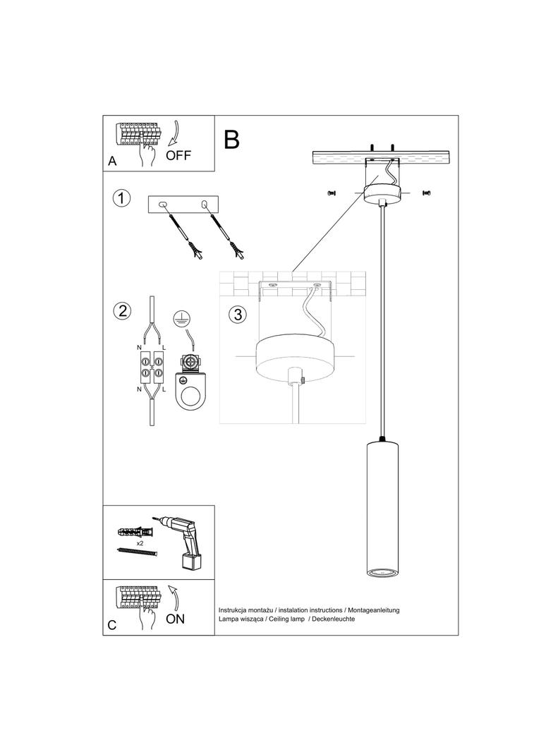 Sollux Lampa wisząca ceramiczna NANCY SL.0843