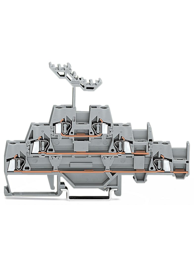 Złączka szynowa 3‑pietrowa 2,5mm2 L / L / L szara 280‑550 WAGO