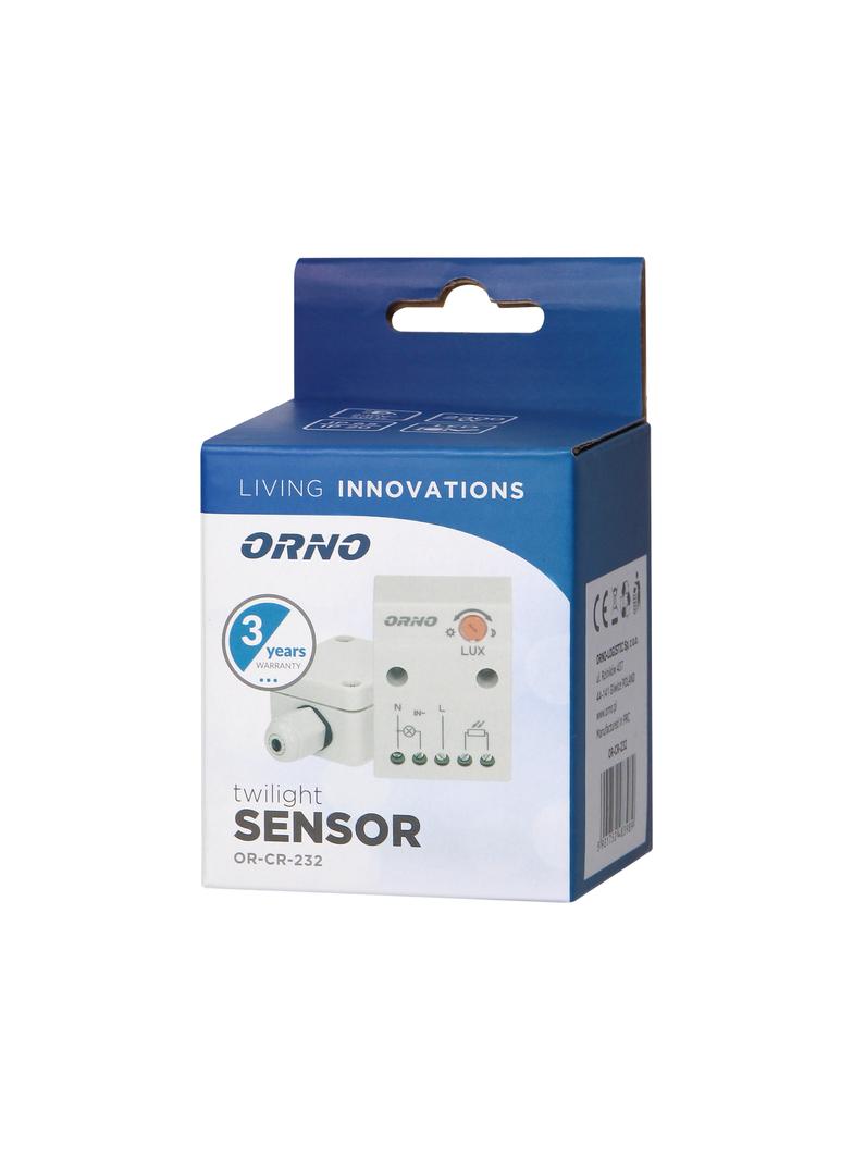 Czujnik zmierzchowy z hermetyczną zewnętrzną sondą w puszce IP65 2300W OR-CR-232 ORNO