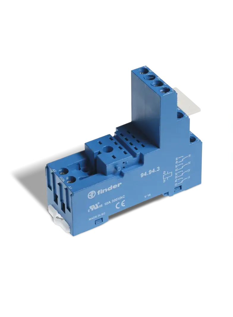 Gniazdo do przekaźników serii 55.32; 55.34; zaciski sprężynowe, 94.94.3 SPA