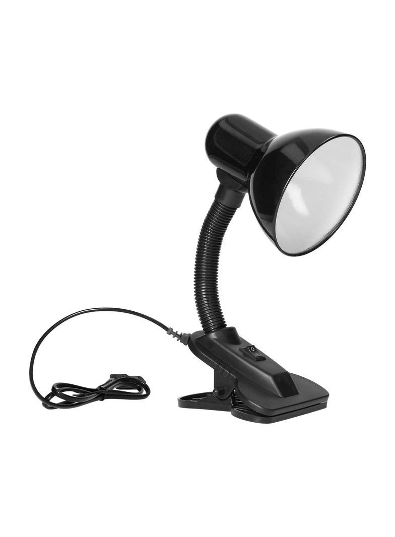LATSA lampa biurkowa z klipsem 40W E27 stal + tworzywo czarna DL-3/B ORNO