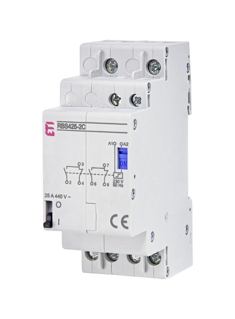 Stycznik bistabilny 25A 4P 2-przełączne 2M RBS425-2C-230V AC 002464140 ETI