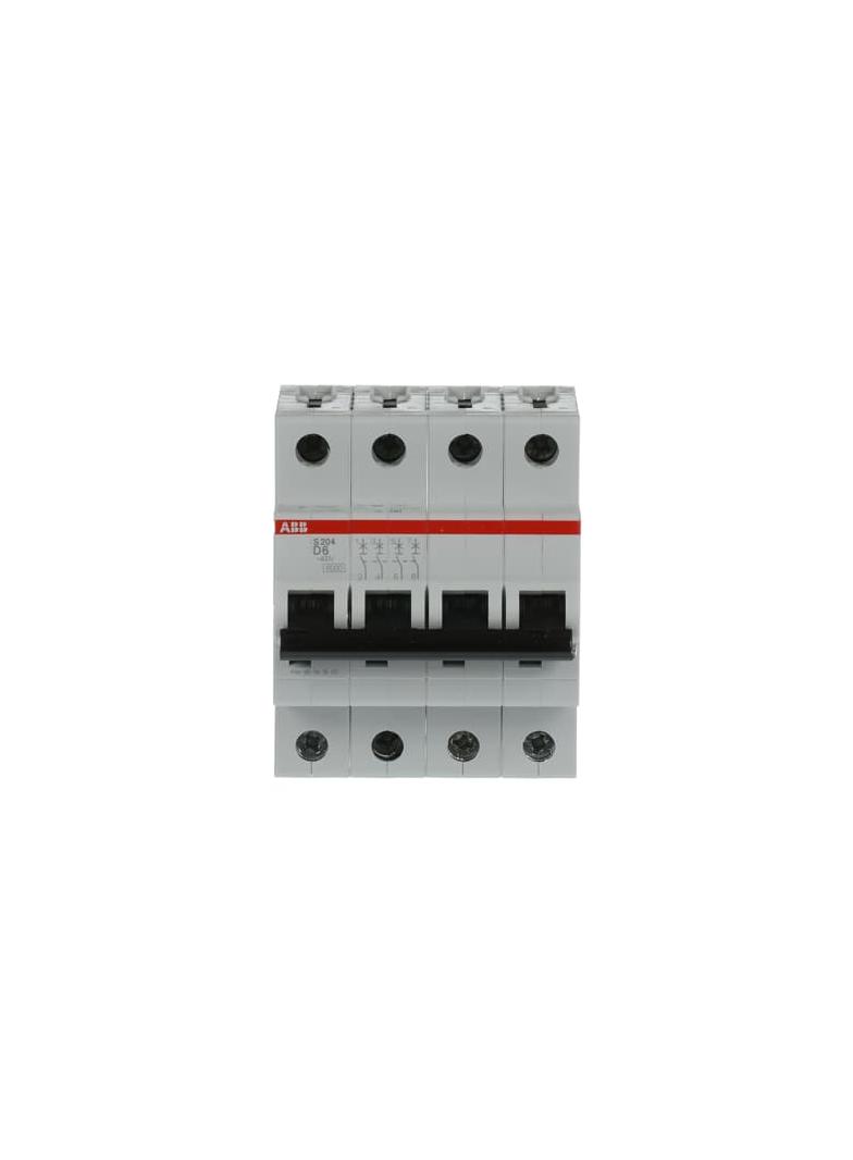 S204-D6 Wyłącznik nadprądowy 6kA 4P D6A 2CDS254001R0061 ABB