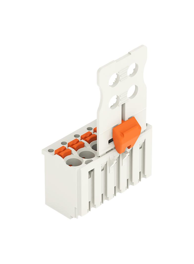 Gniazdo picoMAX raster 3,5mm 6‑biegunowe z płytką uchwytową i suwakiem 2091‑1106/002‑000 /50szt./ WAGO