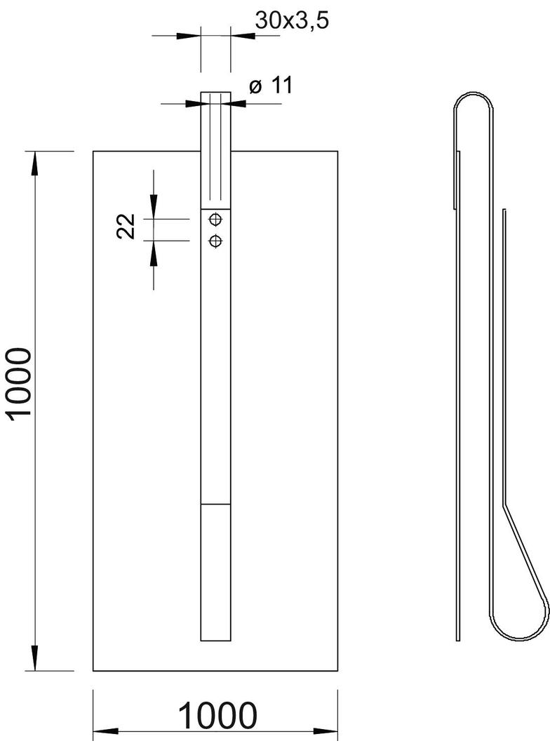 PŁYTA UZIEMIAJĄCA 1000X1000X3