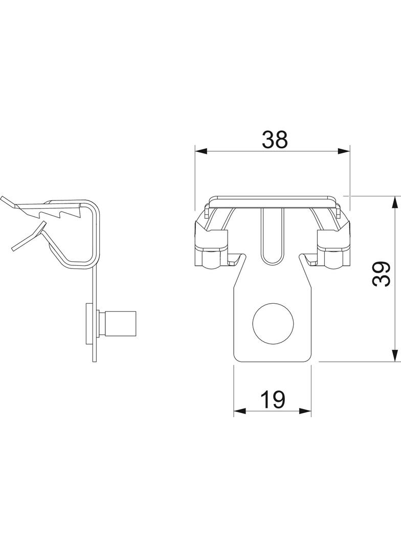 BCVTB 4-8 M6, Klamra nośna