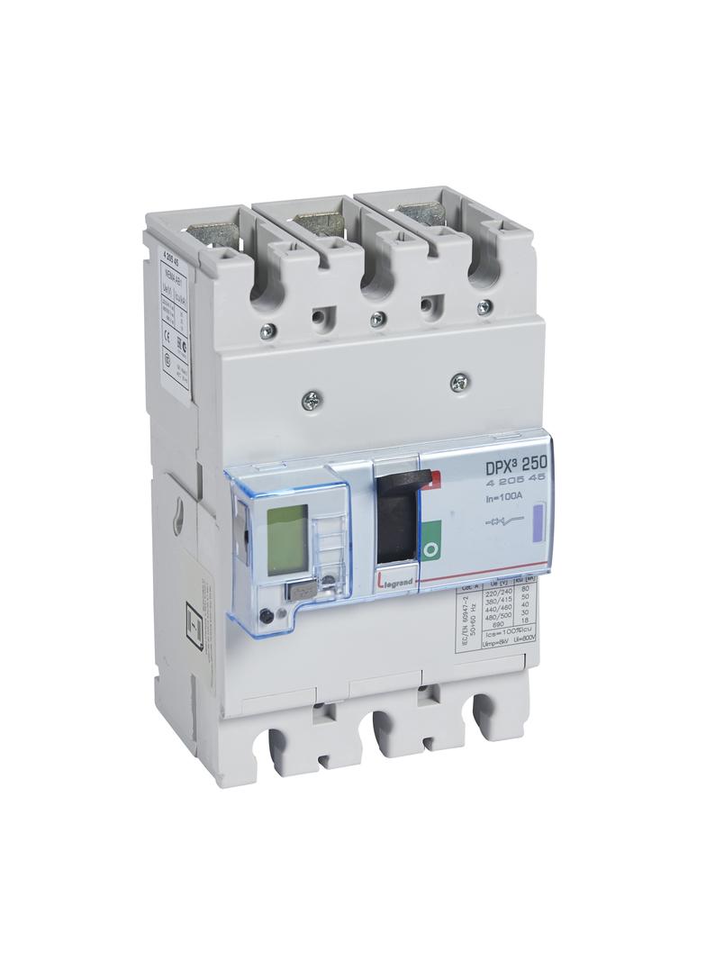 Wyłącznik DPX3 250 El Sg 3P 100A 50Ka 420545 LEGRAND