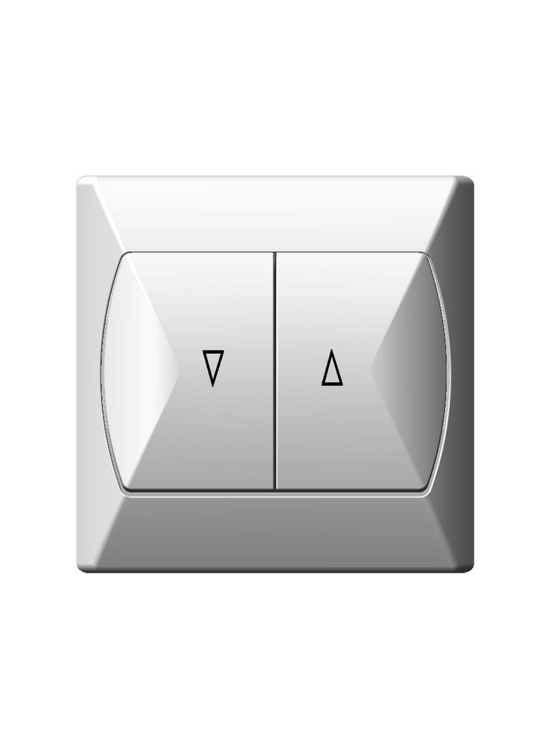 AKCENT Łącznik żaluzjowy, zwierny - kolor biały