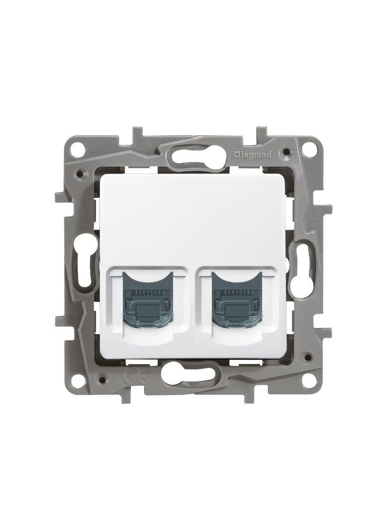 Niloe/Niloe Selection -Gniazdo 2Xrj45 Kat. 6 Stp Białe 664776 LEGRAND