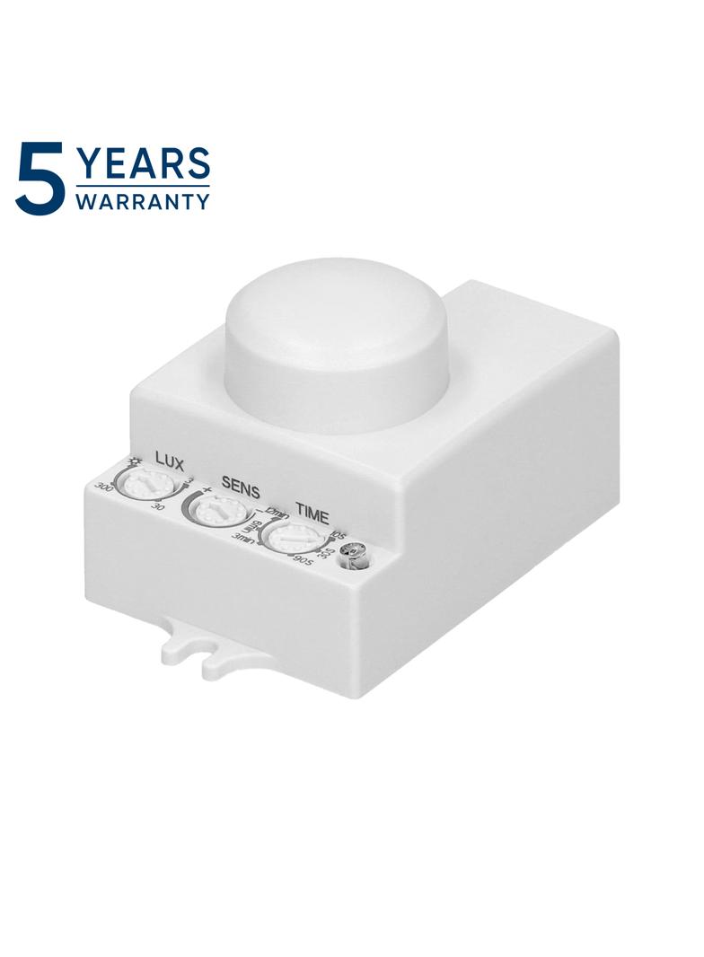 Mikrofalowy czujnik ruchu, mini, 360°/180° IP20, 1200W