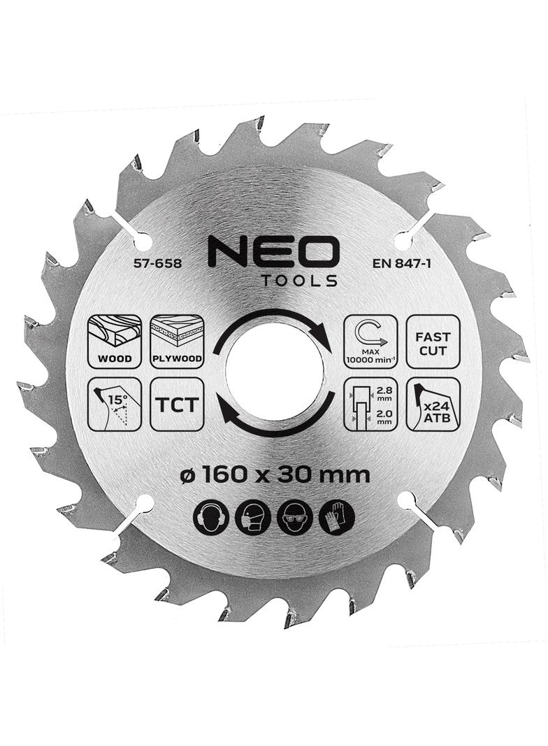 Tarcza do pilarki, widiowa, 160 x 30 mm, 24 zęby