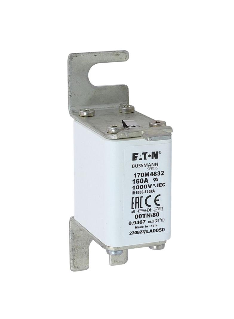 160A 1000V 00TN/80 aR INDICATOR FUSE Wkładka szybka 160A AC 1000V rozmiar 00 30x47x98 mm aR, 170M483