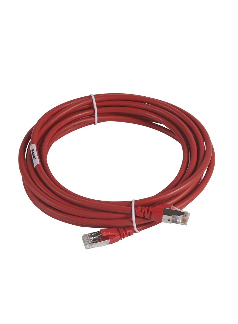 LCS KABEL KROSOWY KAT. 6A S/FTP 5M LS0H CZERWONY, Legrand