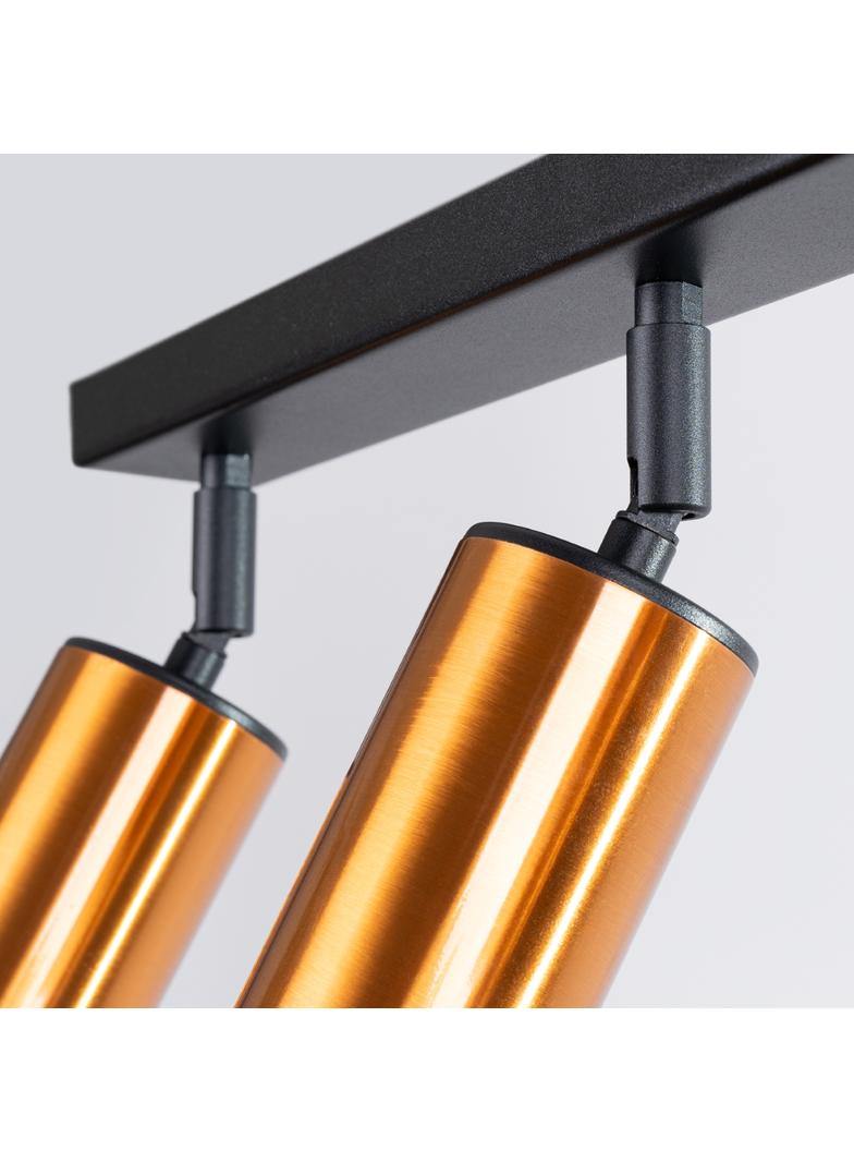 Plafon WINX 3 czarny/miedź